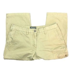 Mountain Khakis Womens Size 14 Capri Cropped Cargo Pants Hiking Outdoor Camping